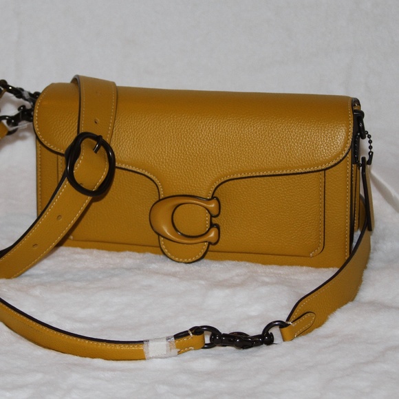 NWT COACH Tabby Shoulder Bag 26 Yellow Gold Leather Purse Handbag